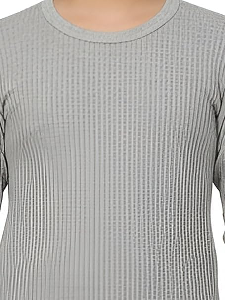 Image of Bodycare Insider Anti-Bacterial Solid Kids Thermal Top & Bottom Unisex Set