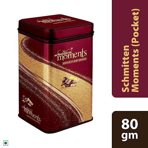Image of Schmitten Luxury Chocolate Gift Box Pack | Assorted Milk & Dark Chocolate Bars | Premium Selected Ghanian Cocoa Beans | Gift Hamper for your Loved Ones, Tin - 3x80g