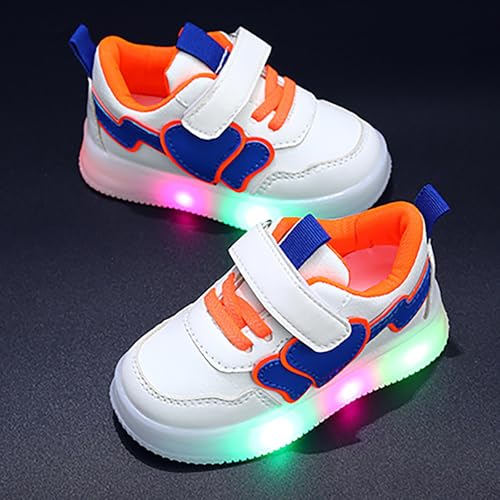 Toddler Glitter Sneakers No Lace Flat Non Slip Lightweight Sport Shoes Casual Comfy Ankle First Walking Rubber Shoes 6