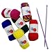 Produktbild Craft Knitting Kit With Needles ~ 6 Multi Colour Knitting Yarns by Carousel Home