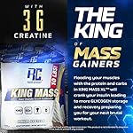 Ronnie Coleman Signature Series King Mass XL Mass Gainer Protein Powder – Vanilla Ice Cream Weight Gainer with 60g Protein, 180g Carbohydrates, 1,000+ Calories, Creatine & Glutamine – 10 Pound - Image 5