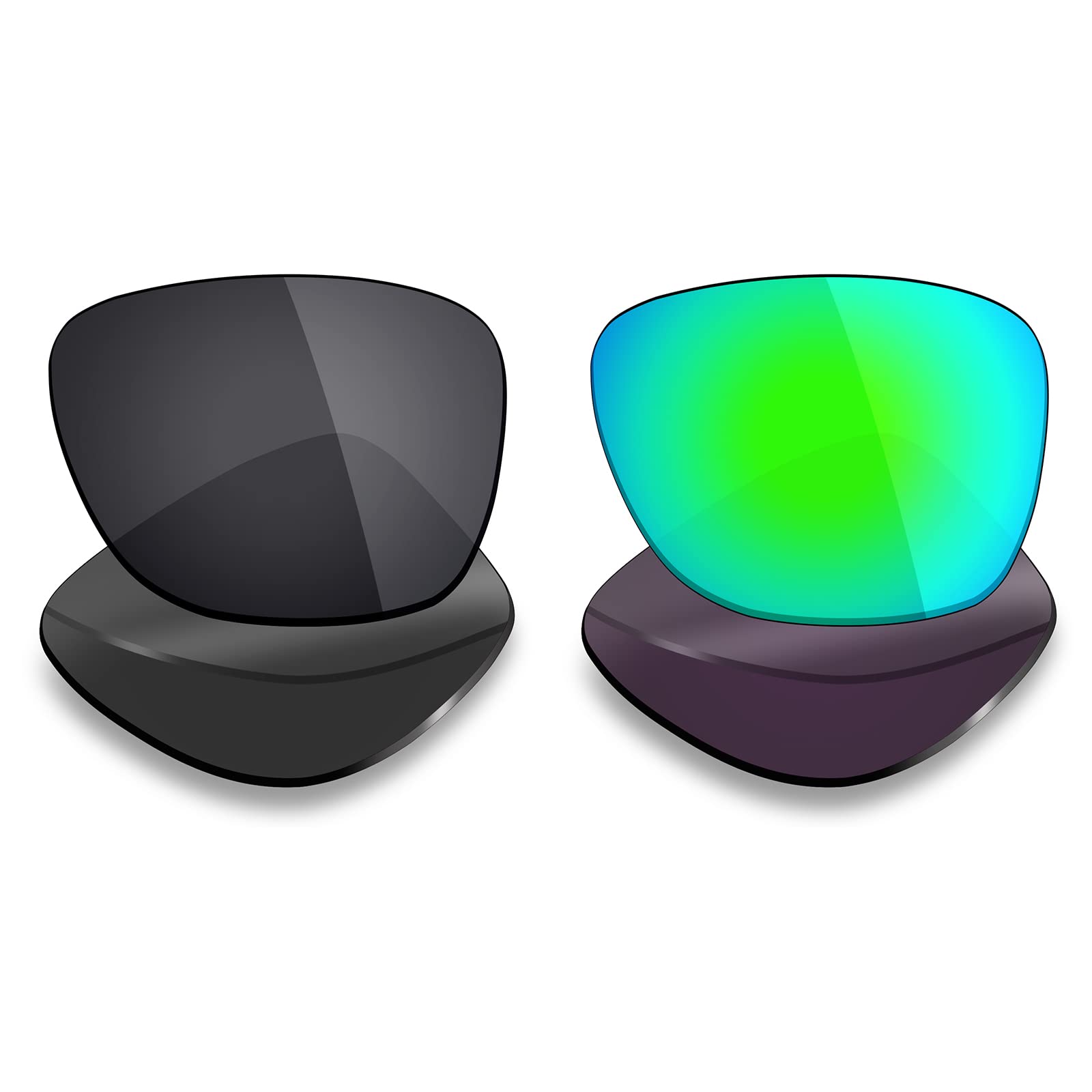 Mryok 2 Pair Polarized Replacement Lenses for Oakley Catalyst Sunglass - Options