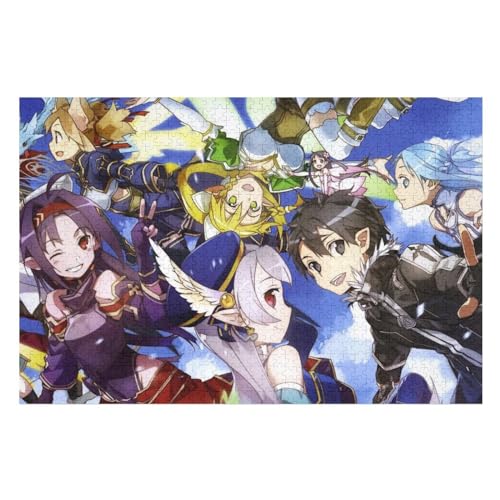 ソードアート・オンライン ジグソーパズル 500ピース 1000ピース木製パズル アニメパターン 萌えグッズ 初心者向け 子供＆大人減圧リラックス 誕生日 クリスマス プレゼント壁飾り