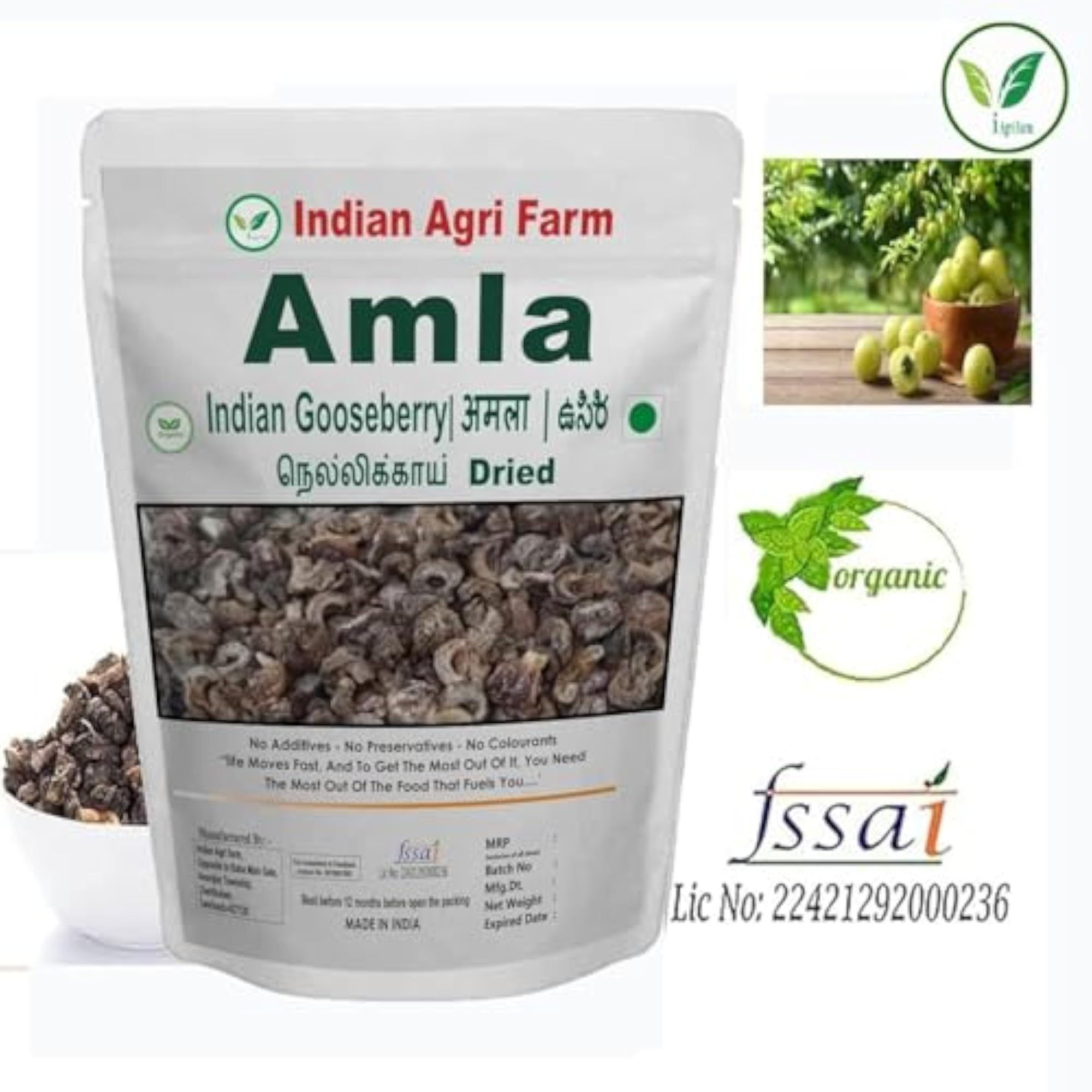 Iagrifarm Dry Amla Pieces, 950 grams