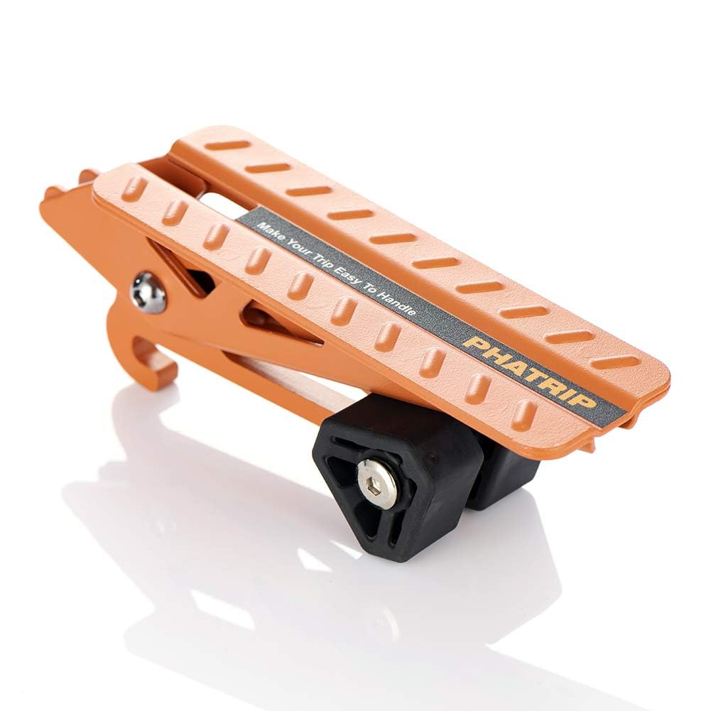 Pedal Puerta Coche, Gancho Plegable para Brazo de Bloqueo, en Forma de U, Fácil Acceso al Techo, Apto para la Mayoría de Vehículo, SUV, Jeep (Naranja)