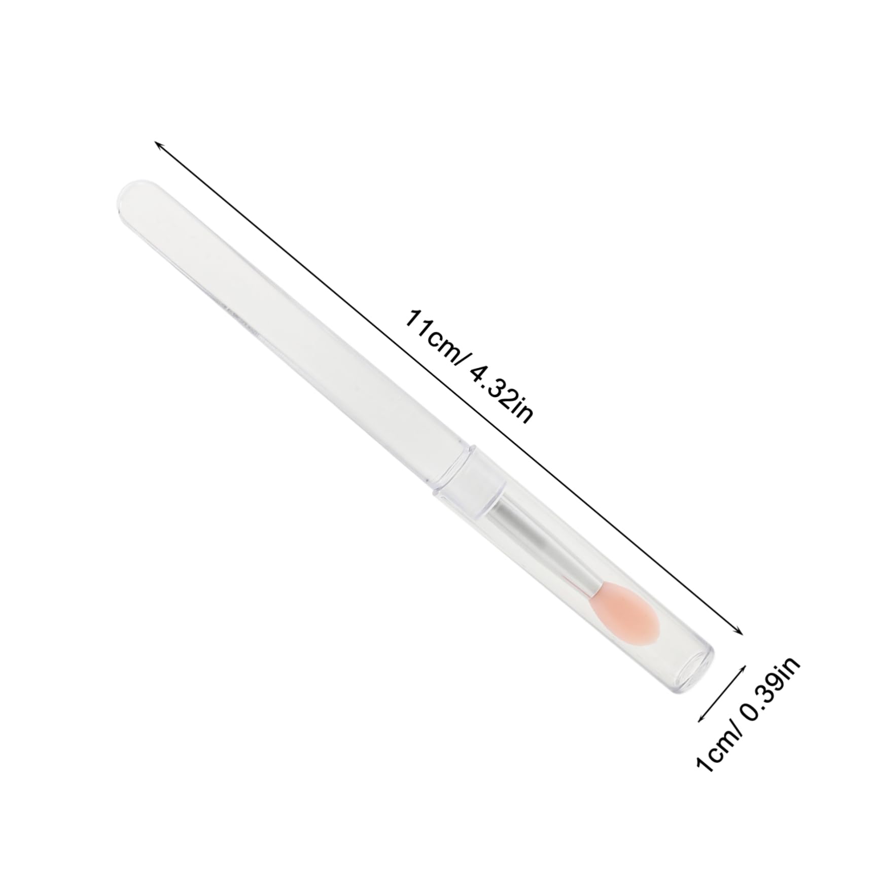 WRITWAA 5pcs Lip Brush Combination Silicone Lip Liner Gloss and Eyeshadow Applicator Reusable Gentle and Compact for Travel