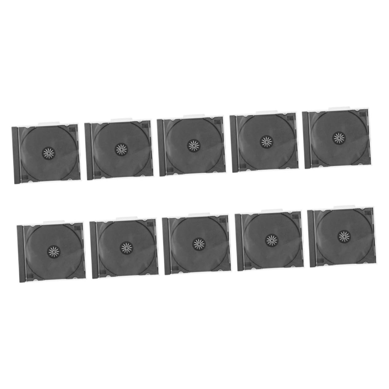 Ciieeo 10pcs Clear Plastic CD Storage Cases CD Dvd Holders for Organized Media Collection for Keeping Discs Safe Scratch Transparent Design for Easy Viewing