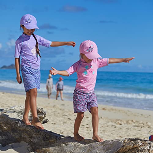 Image of UV SKINZ Girls' Board Shorts with UPF 50+ Sun Protection - Girl's Lined Board Shorts, Girls' Swim Shorts