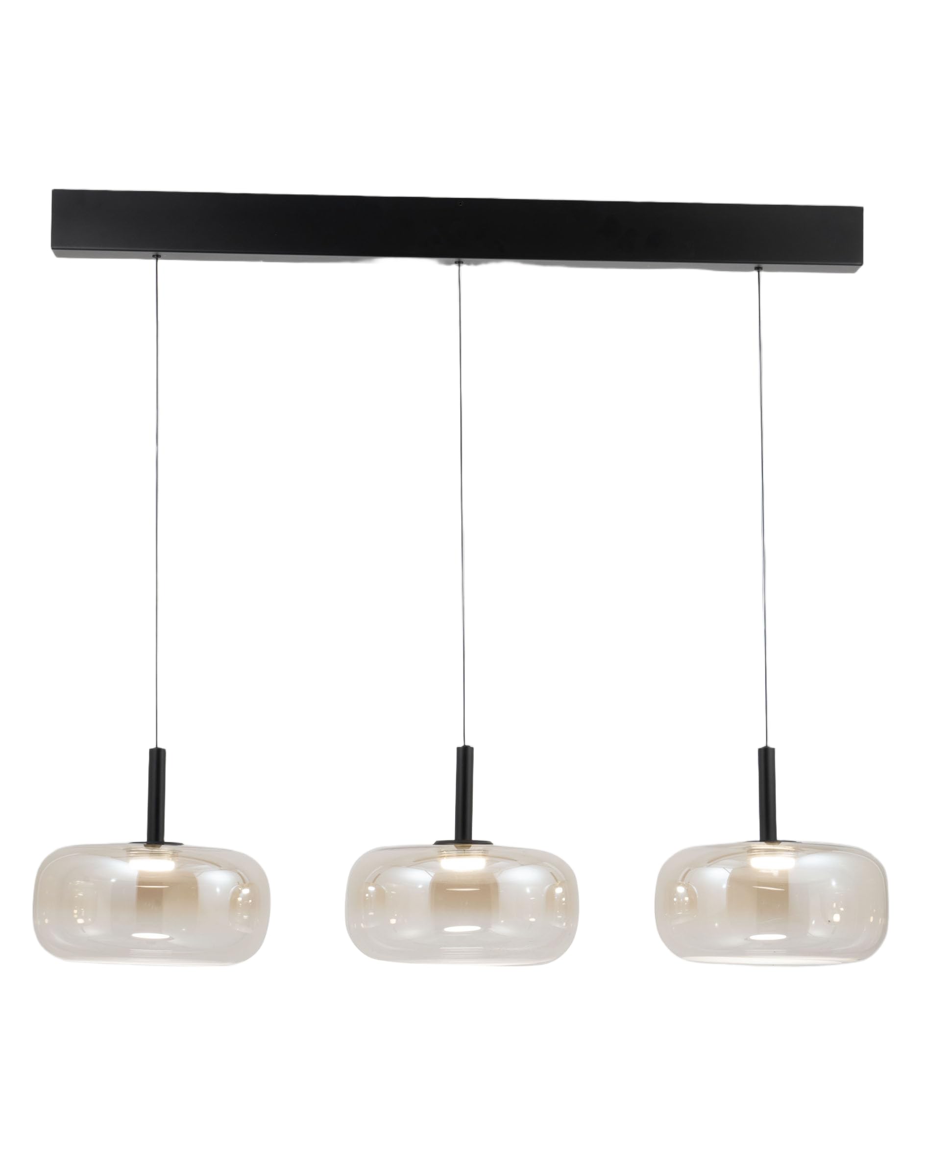 Suspension LED Devero 2550Lm variable CCT à triple éclairage en métal robuste