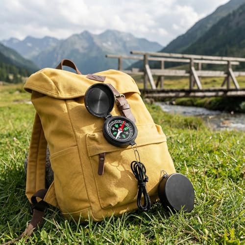 Set de 24 brújulas mini portátiles para actividades al aire libre miniatura 7