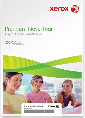 Xerox 71537 A3 297 x 420 mm Prem NeverTear Paper (Pack of 100), White, A3 420 x 297 mm 350 MIC