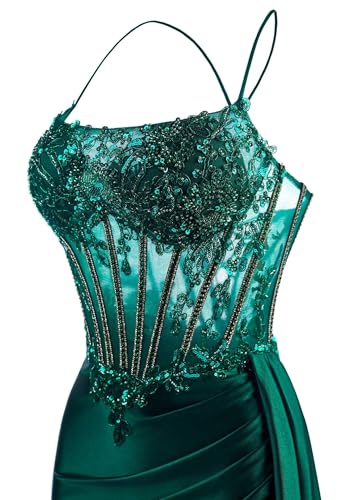 Rjer Satin Homecoming Dresses 2025 Short Lace Mermaid Bodycon Beaded Cocktail Party Dress2