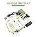 KEYESTUDIO Microbit Basic Starter Kit for BBC Micro:bit V2 Accessories STEM Kit Coding for Beginners (Micro:bit V2.21 Included)