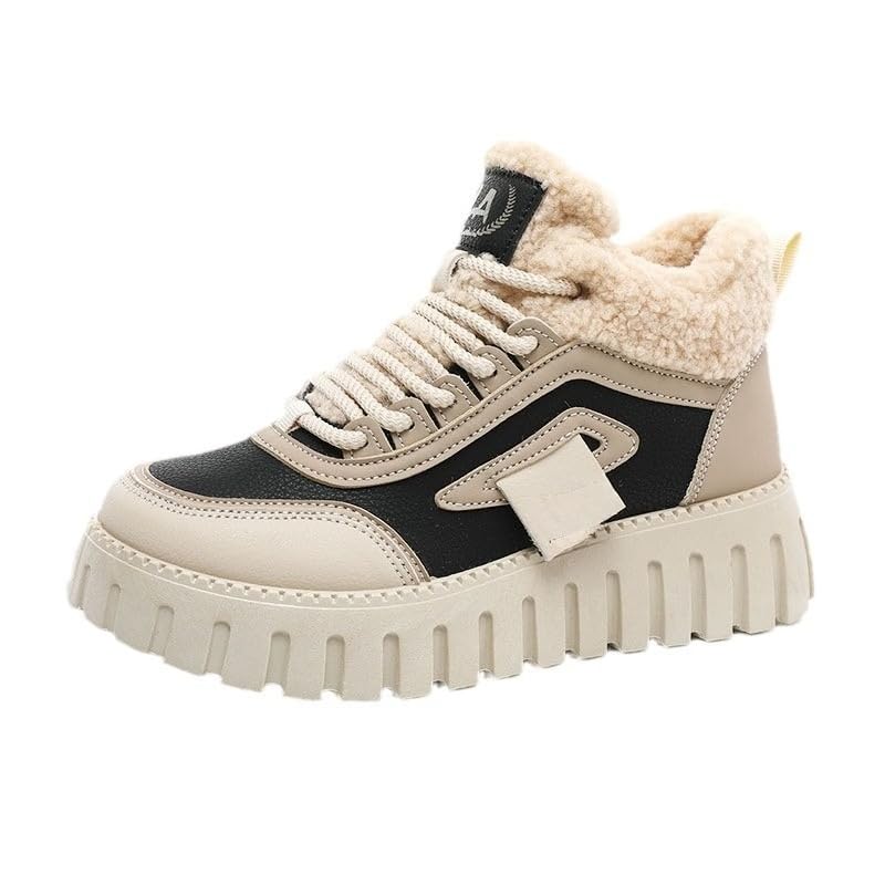 Womens Platform High Top Sneakers Fashion Woven Chunky Ankle Boots Casual Tennis Retro Braided Walking Shoes
