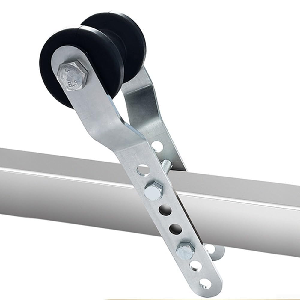 Rouleau de quille de 12,7 cm pour remorque de bateau, roue en caoutchouc compatible avec languette de 7,6 cm de large, support en acier réglable pour un chargement et un déchargement efficaces