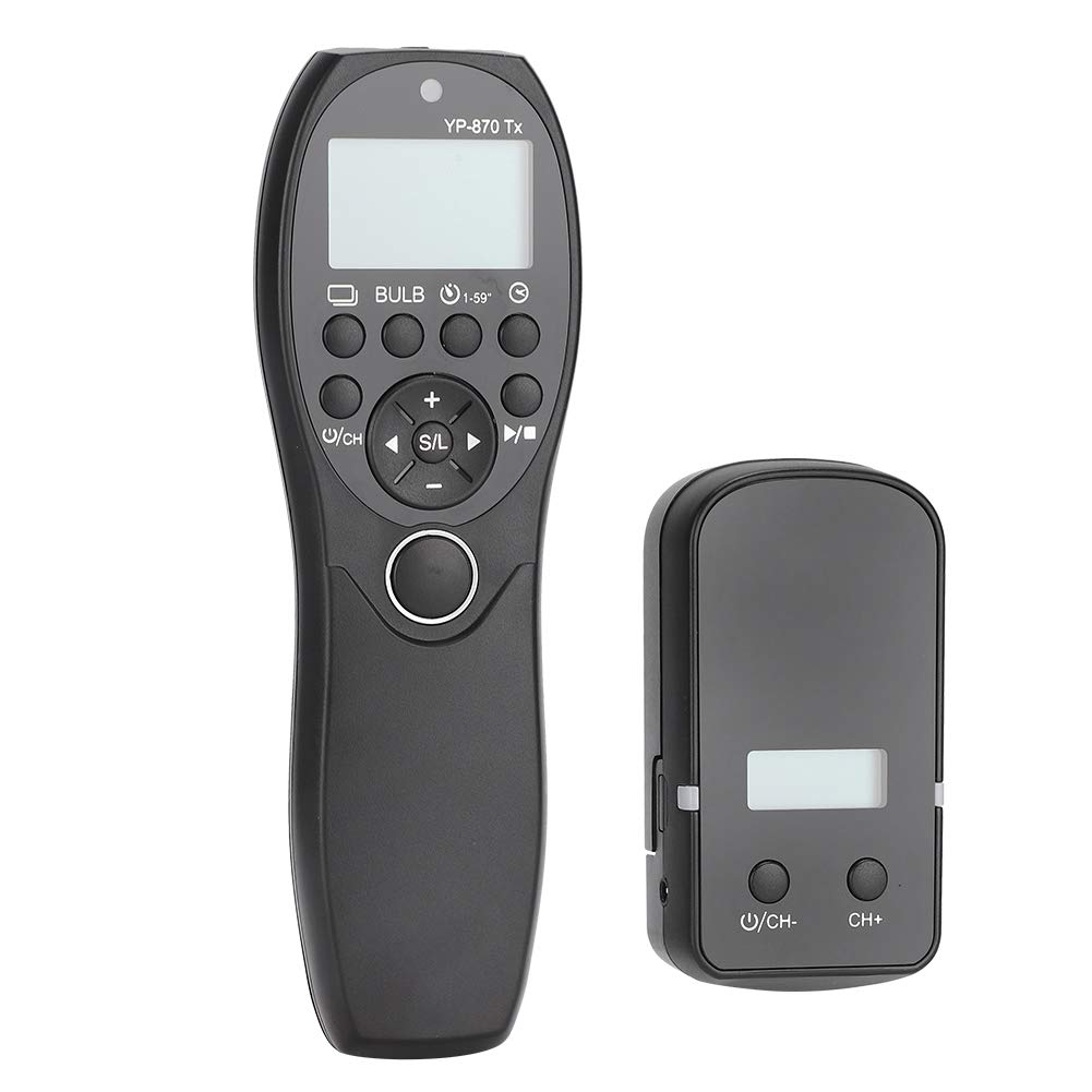 Tonysa Telecomando Wireless per Scatto Remoto, Trigger Timer Fotocamera 2.4GHz 32 Display LCD 100m, per R RP 80D 77D 70D
