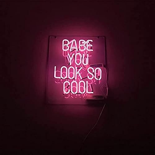Miniatura 1 de Lámpara de decoración de pared de acrílico con contorno de luz de neón de 20 pulgadas con regulador de intensidad