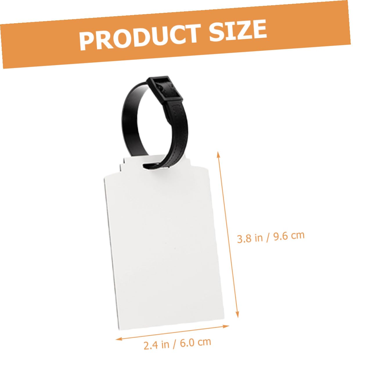 Housoutil 30 Etiquetas de Equipaje en Blanco de Tablero Compacto, Personalización Diy, Fáciles de Identificar, para Viajes y Vacaciones
