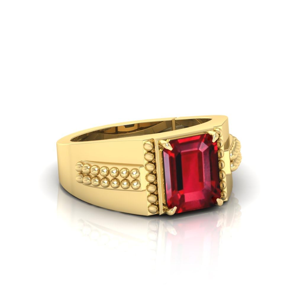 AMG GEMS Natural Ruby Manik Stone Panchdhatu Adjustable Ring for men and Women (4.25 Ratti) (B0CRL61DWM) Amazon Price History, Amazon Price Tracker