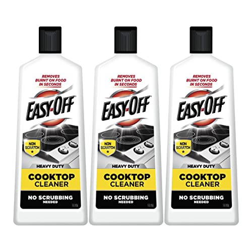 Comparison: Best Oven Cleaner For Burnt On Food 10 EASY-OFF Heavy Duty Cooktop Cleaner, Removes Burnt on Food in Seconds, Non-Scratch, No Scrubbing Tools Needed, 16 Oz, 3 Count