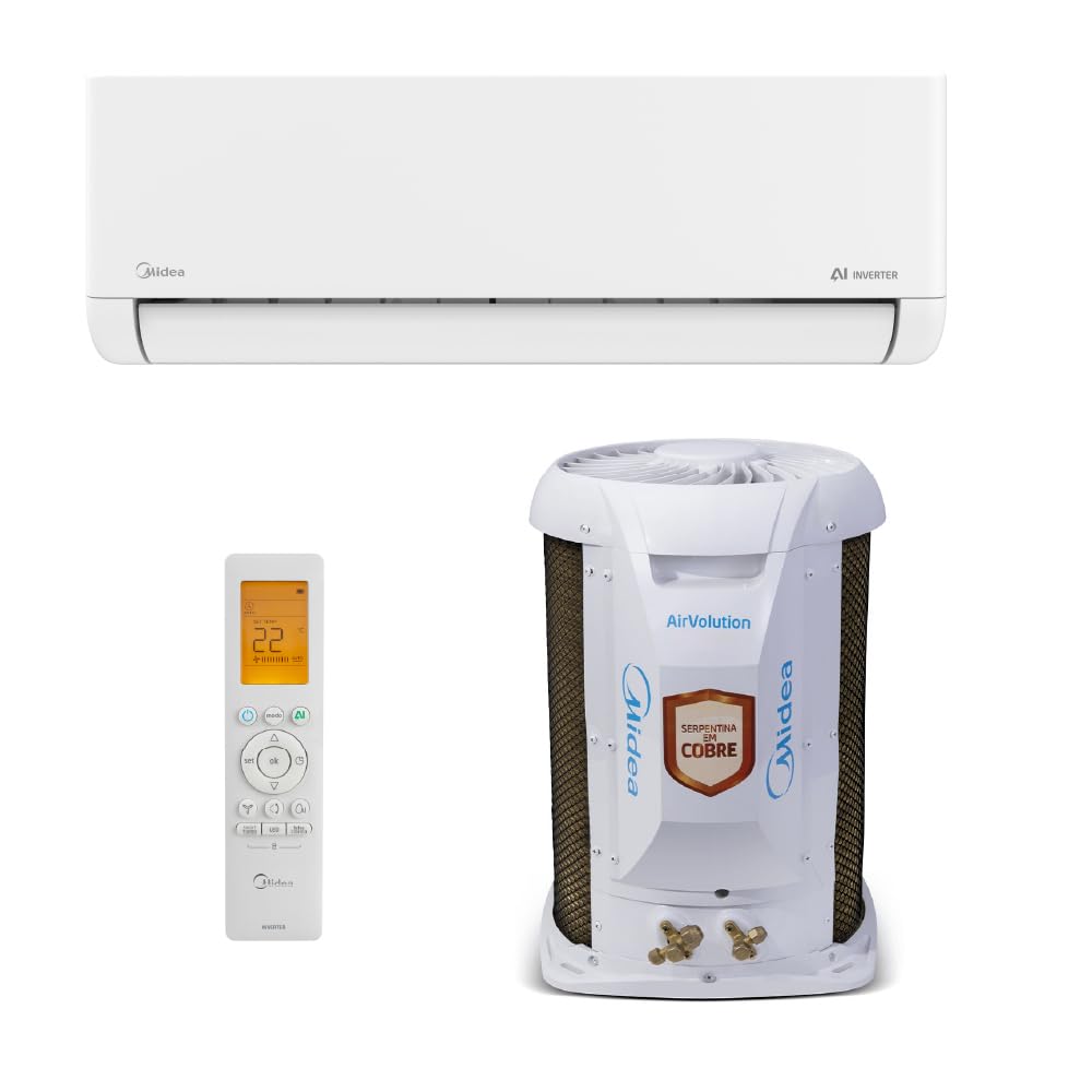 Ar Condicionado Split Hi Wall Midea AI AirVolution Inverter 18.000 Btus Frio 220V R-32