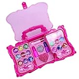 Solution portable : Le coffret de maquillage pour fille est équipé d'une mallette de taille généreuse qui organise parfaitement les composants. Cela facilite le transport et permet une utilisation sans souci en voyage ou lors de fêtes, encourageant des aventures de jeu de rôle imaginatives partout où l'enfant se trouve.