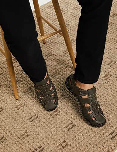 Image of Centrino Sandals for Men | Casual Fisherman Sandal for Office & Everyday Comfort | Cushioned Grip Insole for All-Day Walking Support | Lightweight & Stylish Sandal for Travel and Outdoor Wear (6114)