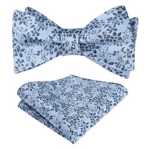 Image of Alizeal Mens 2pcs Floral Pattern Bow Tie Set