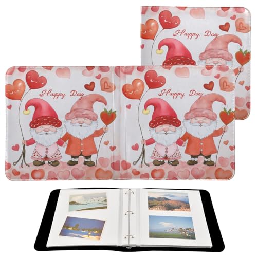 Álbum de Fotos Self Adhesive DIY Scrapbook Album Romántico Gnomos Día de San Valentín Binder de 3 Anillos Libro de Fotos 40 Páginas 8x10 para Memoria miniatura 2