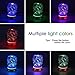 Aromatherapy Oil Diffuser, GLISTENY 3D Essential Oil Diffuser Auto Shut-Off 100ml Ultrasonic Aroma Cool Mist Humidifier with 16 Color Night Light Changing for Baby Gift for Office Home Bedroom Living