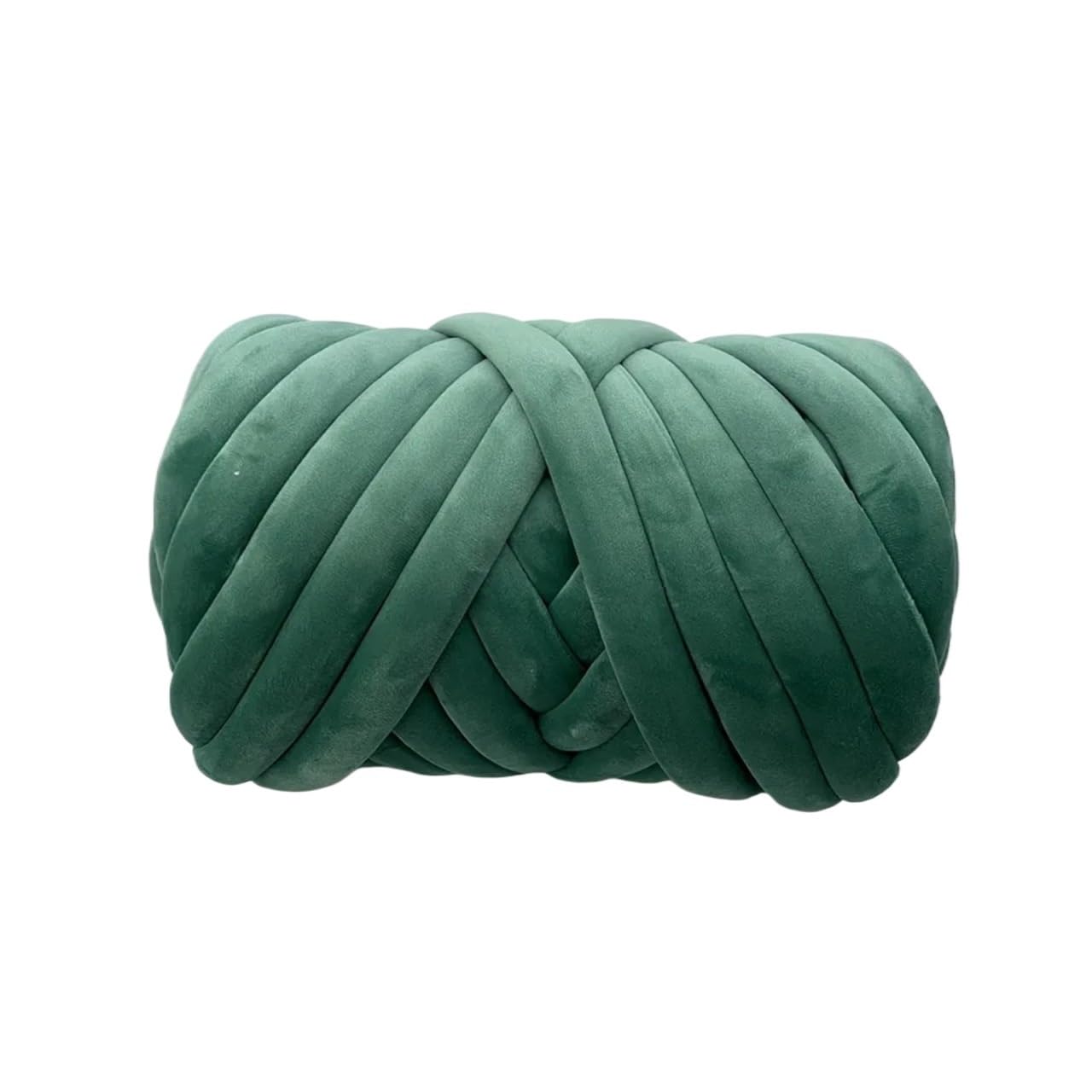 Laine Chenille Crochet 1 kg (1000 g) de laine super velours épaisse et volumineuse, en sachet blanc, idéale for le tricot à la main, les loisirs créatifs, couvertures douces tapis(Green 1KG)