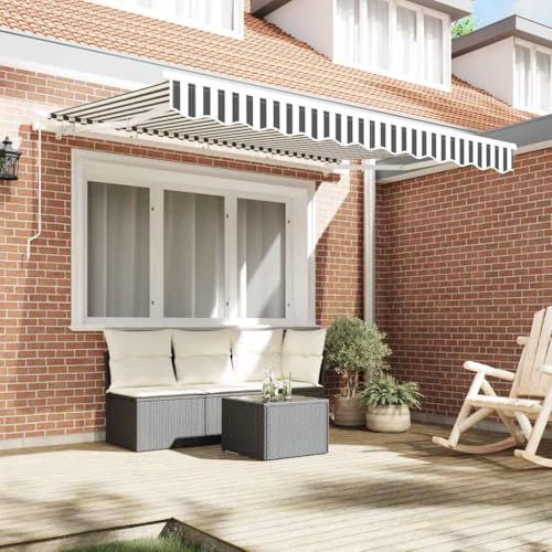 Store extérieur rétractable anthracite 250x200 anti-chaleur pour jardin