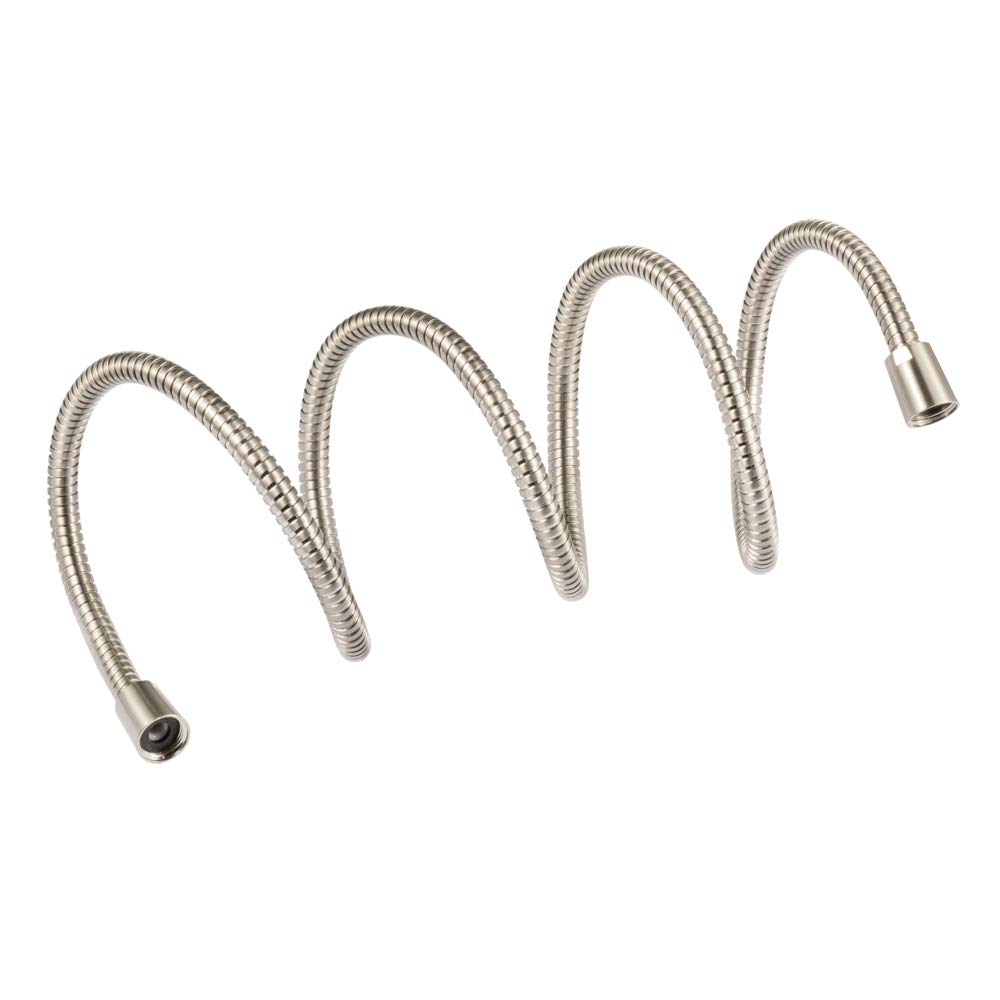 JAKARDA Tuyau De Douche Extra Long En Nickel Brossé De 152,4 Cm, Fabriqué En Acier Inoxydable 304 Avec Raccord En Laiton (152,4 Cm, Finition Nickel Brossé