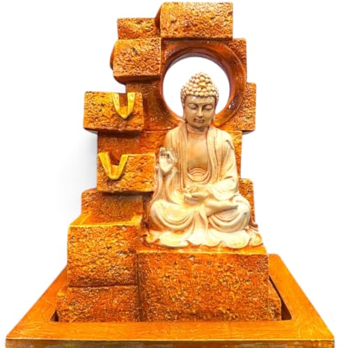 Image of G - Creations : Waterfall | Waterfall Fountain | Buddha Waterfall Statue |Water Fountains for Outdoor Living Room, Office, Garden & Table Top Waterfall Indoor Home Decor Indoor..