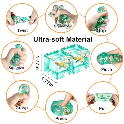 Image of Slow Rising Squishy Toys Pack - Gifts For Teens Men Women Adults, Fidget Toys Sensory Squeeze Toy For Stress Relief, Anxiety Relief Toys For Teens Adults Men Desk Toy Accessory, Stocking Stuffer Gifts