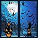 Halloween Aufkleber Fenster, 9Pcs Halloween Fensterbilder Sticker Fensteraufkleber, Halloween Deko Fenster Gruselig Fledermaus Spinne Wandaufkleber Selbstklebend für Halloween Party