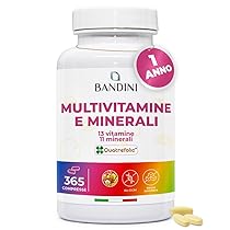Bandini® Multivitaminico Completo 365 compresse (Scorta per 1 Anno) – Integratore Multivitamin Complex con 13 Vitamine e 11 Minerali – Complesso Multi-Vitaminico Uomo e Donna – Prodotto in Italia