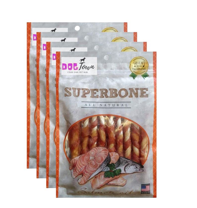DOGTOWN Superbone Stickes Bone for Dogs | All Natural Flavour Chicken Sticks | Natural & Safe [ Salmon Oil - Pack of 4 ] (B0B1TXPCM3) Amazon Price History, Amazon Price Tracker