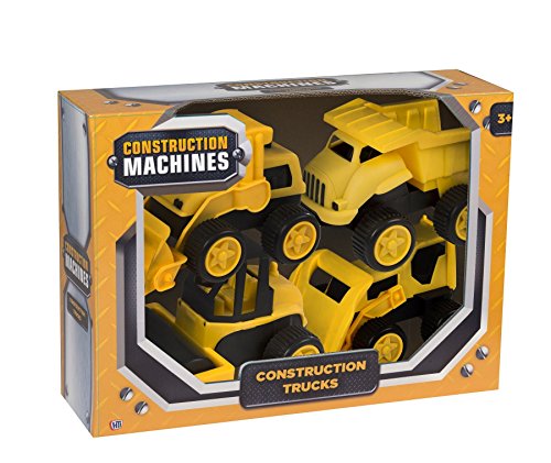 HTI Máquinas de construcción - Paquete de 4 Camiones de construcción