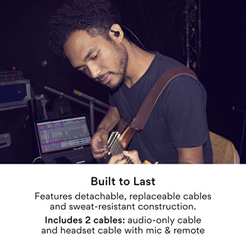 Image of MEE audio Professional MX4 PRO Quad-Driver Hybrid Musicians In Ear Monitor Headphones with High-Resolution Reference Sound; Noise Isolating Earbuds Earphones with Detachable Cables, Black