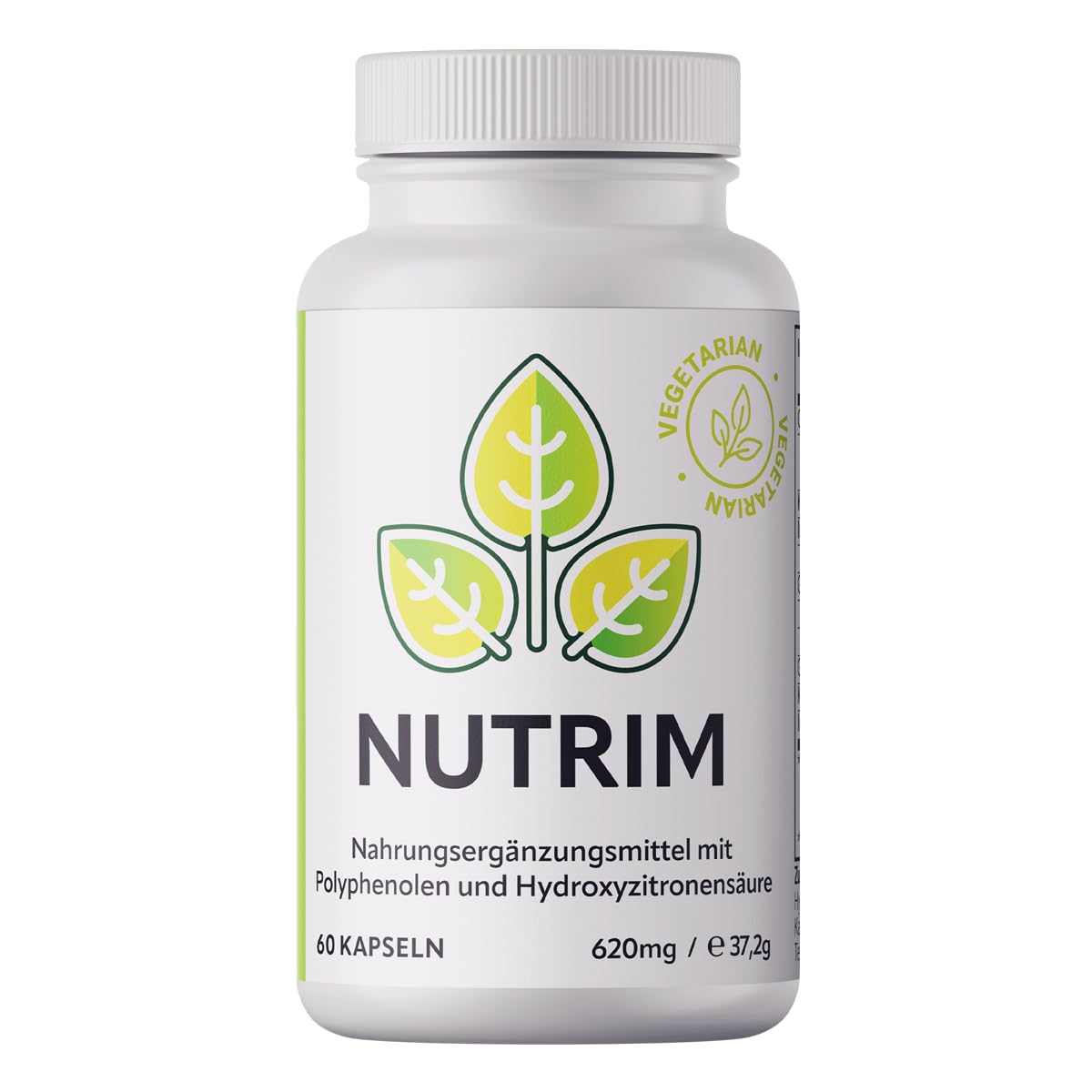 NUTRIM Superfood-Komplex – 1 x 60 Kapseln mit Knotentang, Ingwer, Grünem Tee, Grünem Kaffee und Kardamom – natürliche Unterstützung für Ihre Ernährung - Nahrungsergänzungsmittel