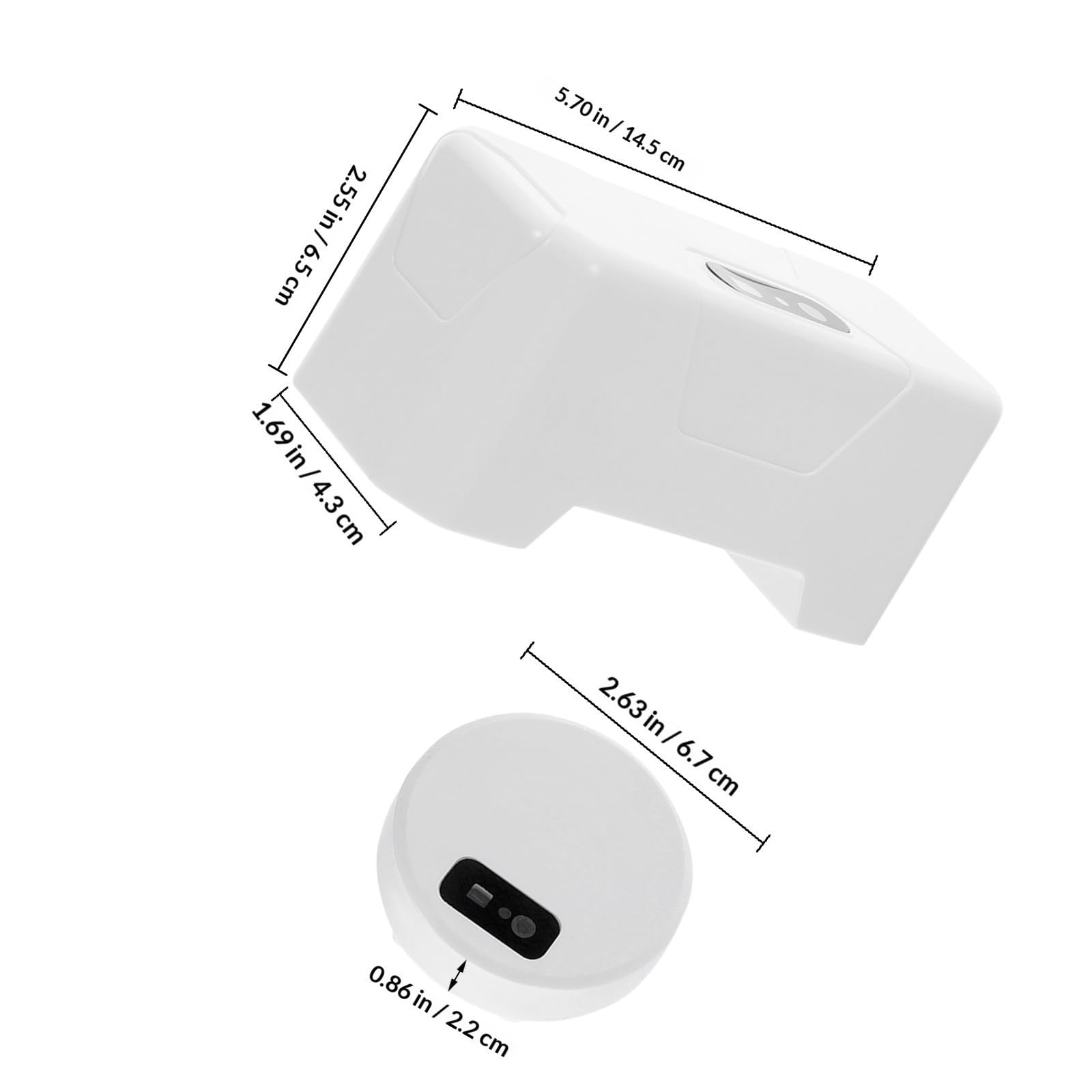 OUNONA Descarga de Inodoro activada por Movimiento con Cisterna automática, Sistema de Ahorro de Agua para Uso en baños públicos y hogares