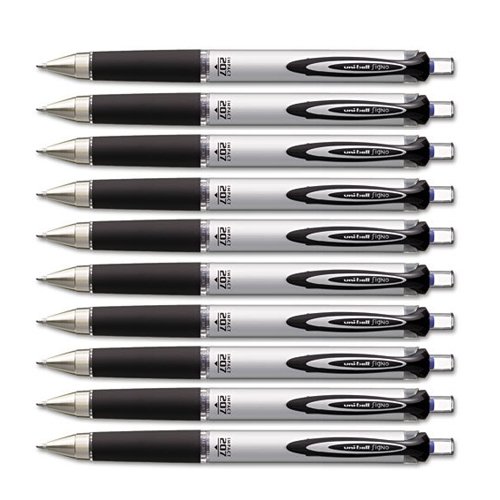 Bolígrafo Uni-Ball Impact Retráctil Tinta Azul Pack 10 miniatura 1