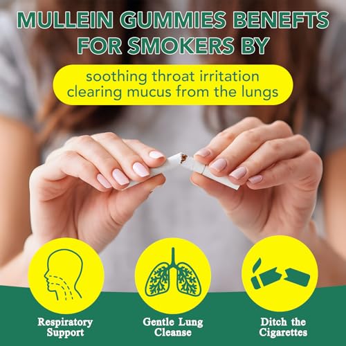 Mullein gummies for smokers lung support