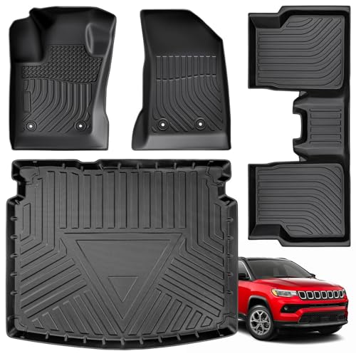 Weather Liner&reg; for Jeep Compass Floor Mats 2026 2025 2024 2023 2022 2021 2020 2019 2018 2017, All...