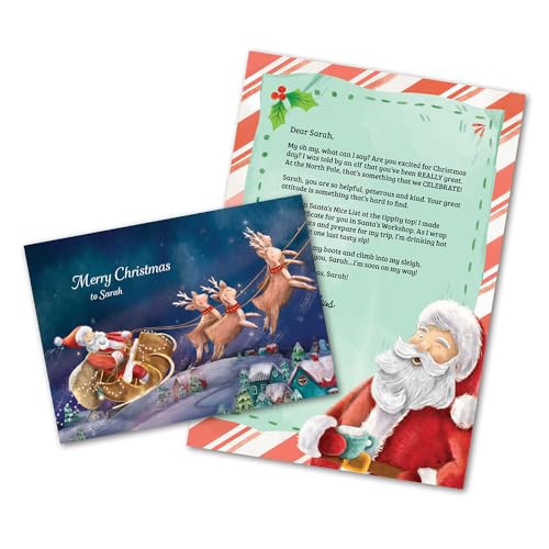 �T���^����̃p�[�\�i���C�Y���ꂽ�莆 | 12.7 cm x 17.8 cm �܂�ꂽ�J�[�h | I See Me!