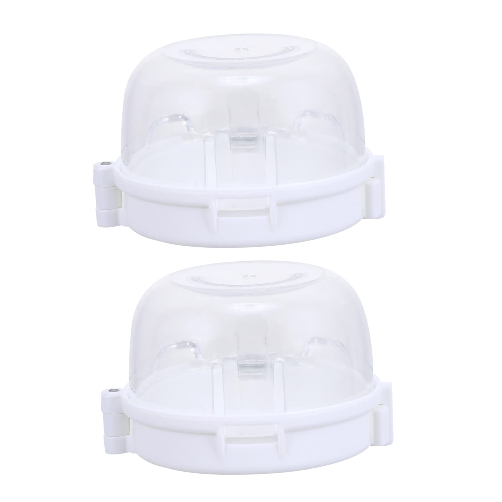 IWOWHERO 2pcs Stove Knob Covers Child Safety Oven Stove Guard Lock High Transparency