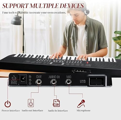 image for Ktaxon 61 Key Keyboard Piano Portable Electronic Keyboard Piano w/Stab