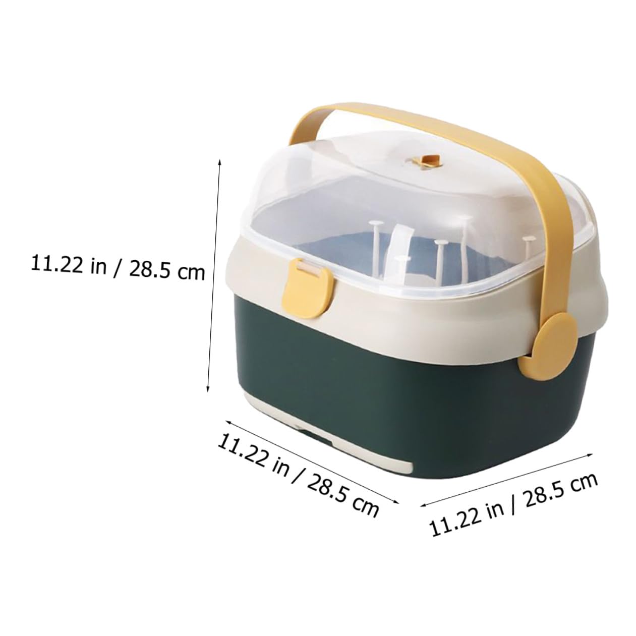 Boîte de Séchage Rangement Scellé pour Biberons en PP Multifonction pour Stockage Sécurisé Couvercle Anti-poussière pour Biberons et Tétines Bébé
