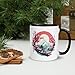 Imagen de Chatcripant Taza Japón Geisha Samurai Flores de cerezo Sakura Montaña Fuji Pagoda Paisaje Naturaleza Arte Taza de viaje Cultura japonesa Cerámica Geek
